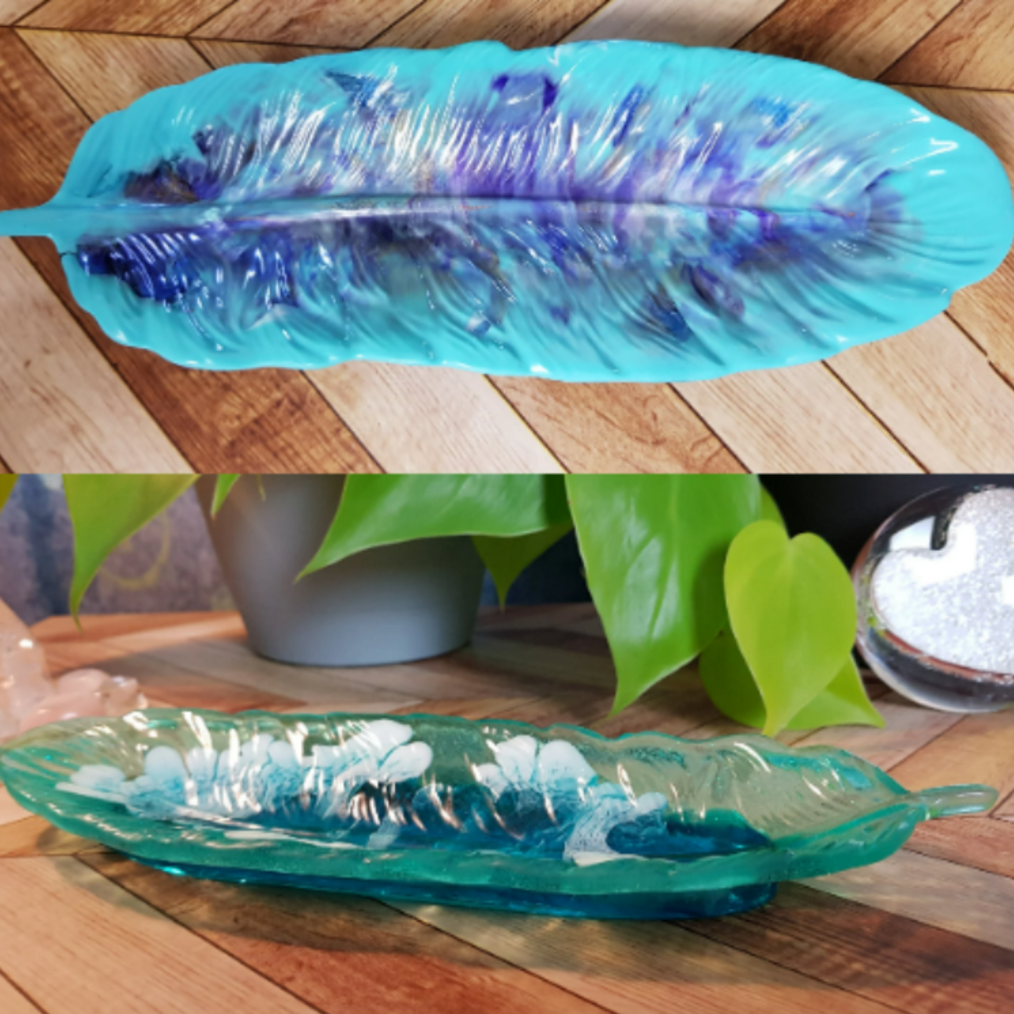 Silicone Feather Dish Mould - Mystic Art Glitters