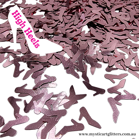 Pink High Heel glitter confetti