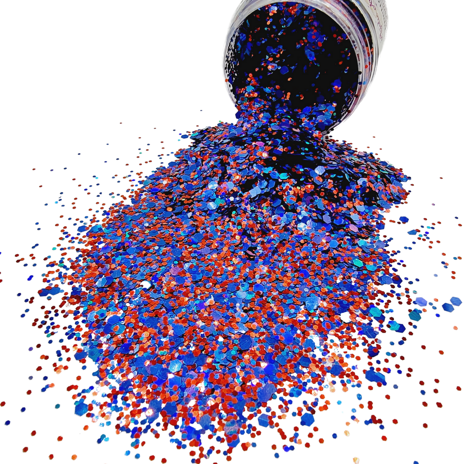 Geppetto Red and blue glitter mix