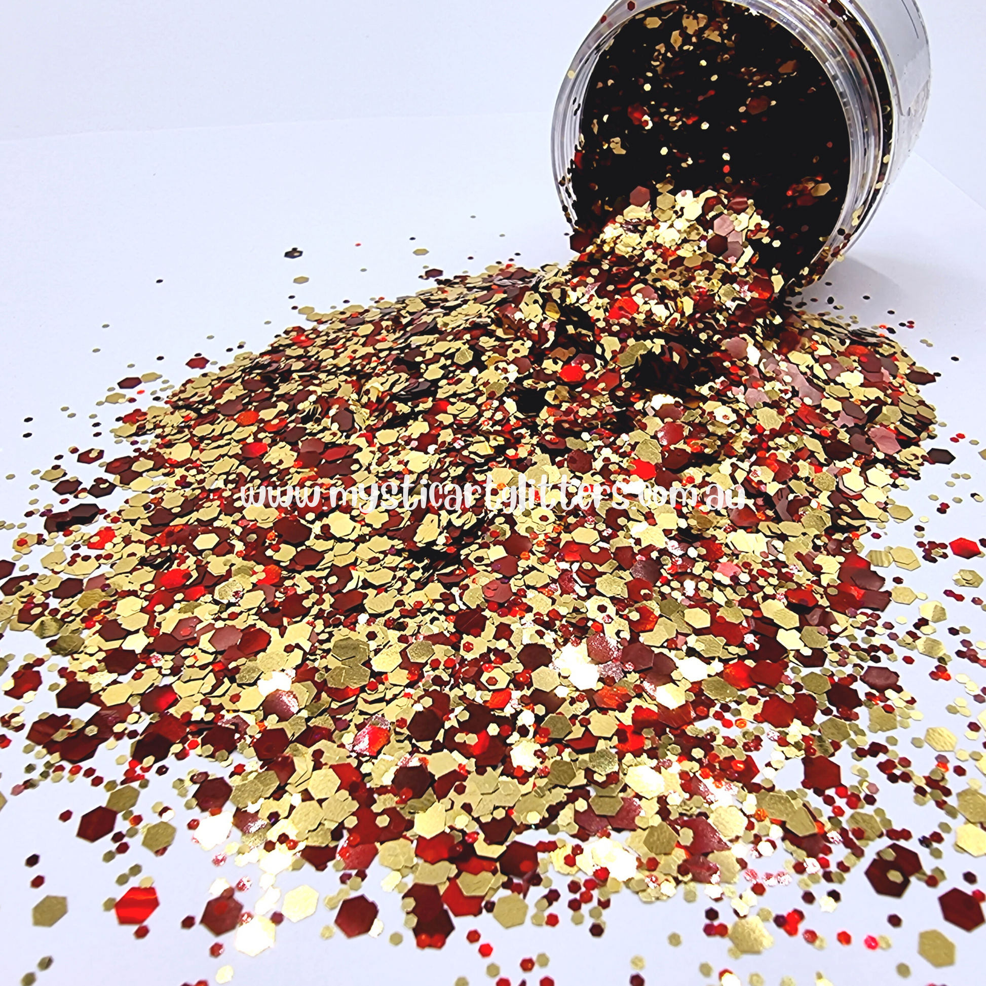 Iron Man Red and gold glitter