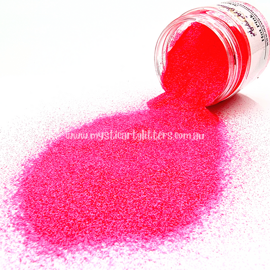 Hot Pink Fluorescent matte pink glitter