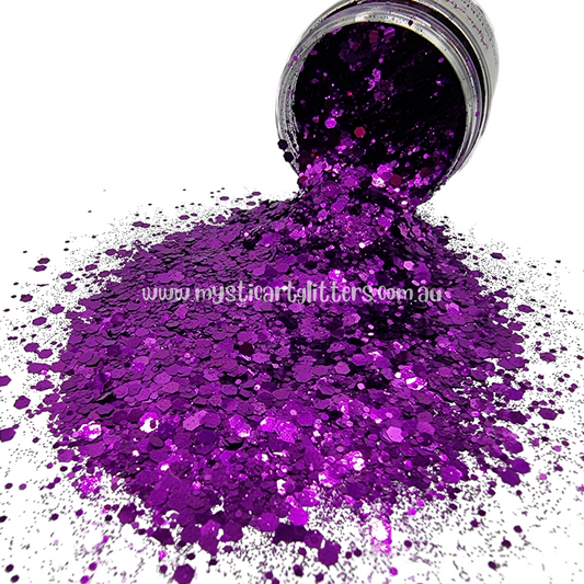 Periwinkle Purple glitter mix