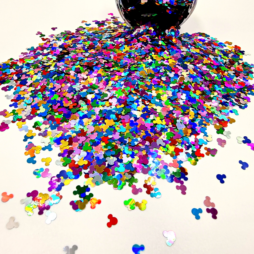 Metallic Mouse Heads - Mystic Art Glitters