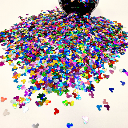 Metallic Mouse Heads - Mystic Art Glitters