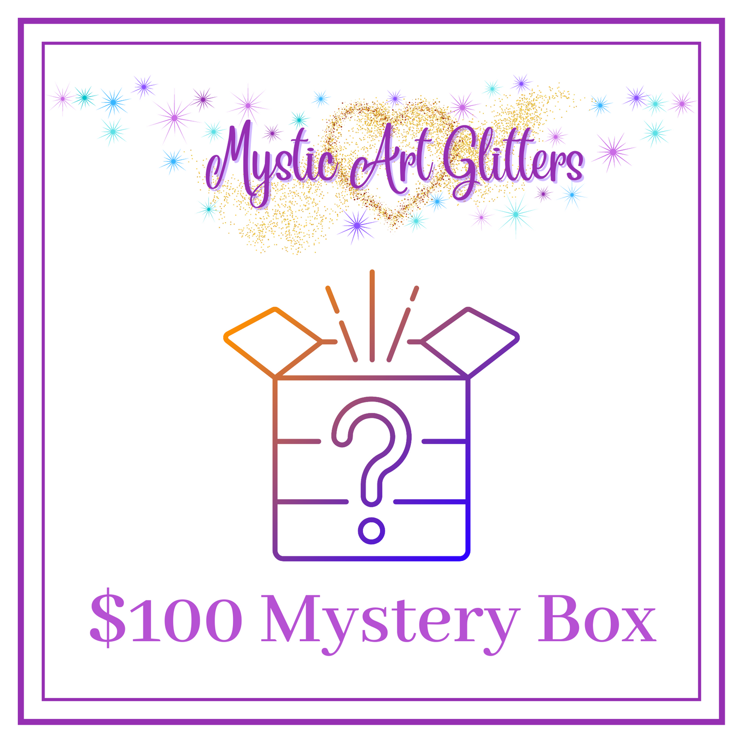 $100 Mystery Box - Glitter Only - Valued over $150 - Mystic Art Glitters
