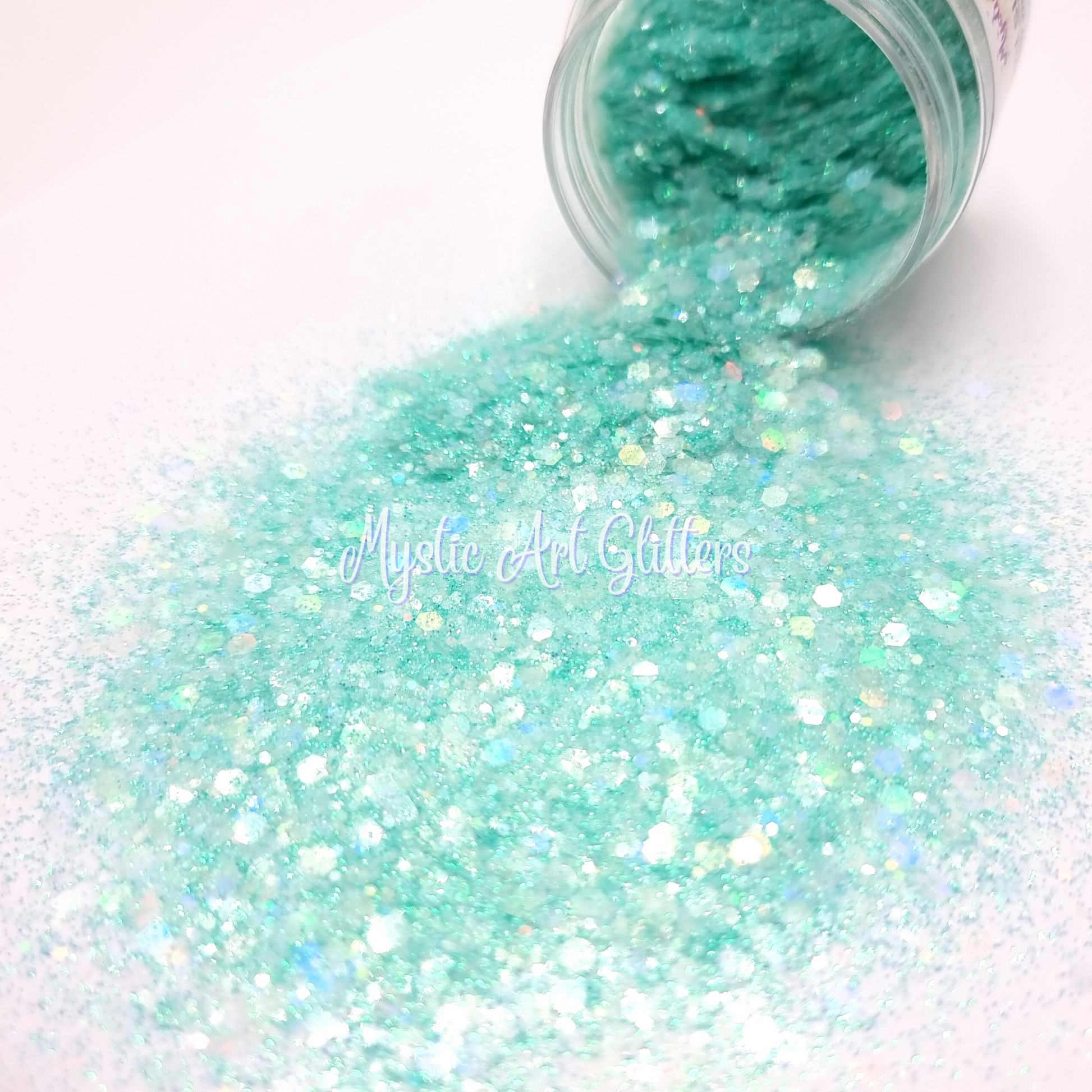 Green Mint Slushie Glitter Mix