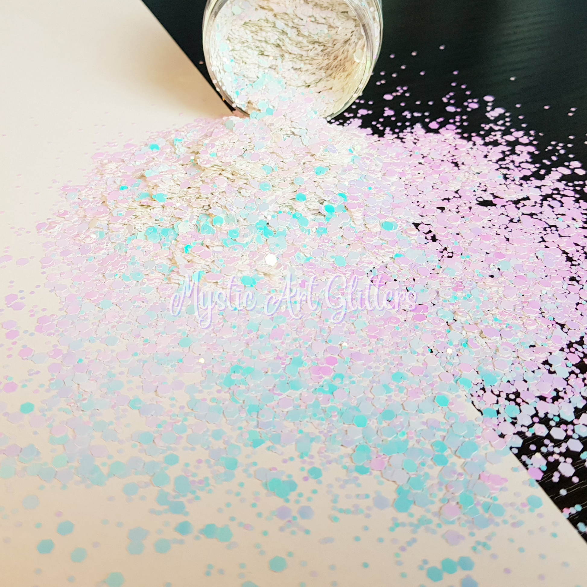 Moonstone pearlescent opalescent glitter