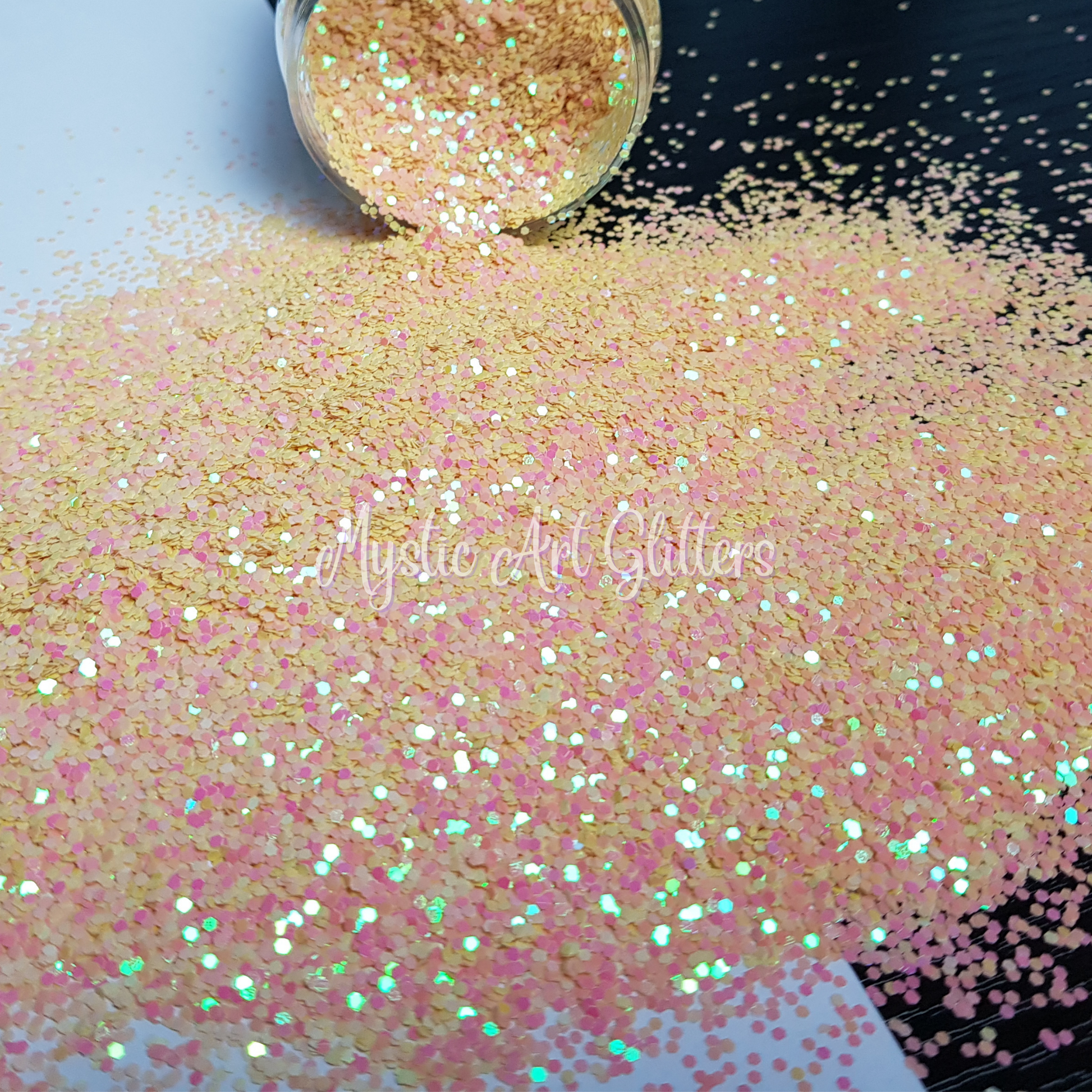 Pluto Pups Yellow and pink colour changing glitter