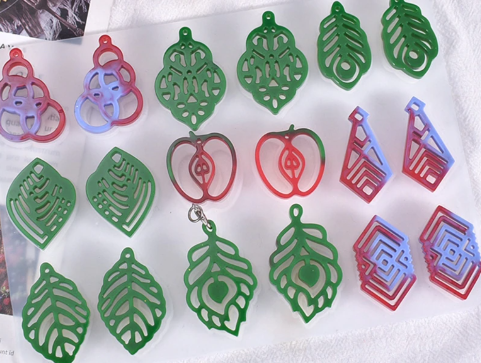 9 Pairs Earrings Silicone Mould - Mystic Art Glitters