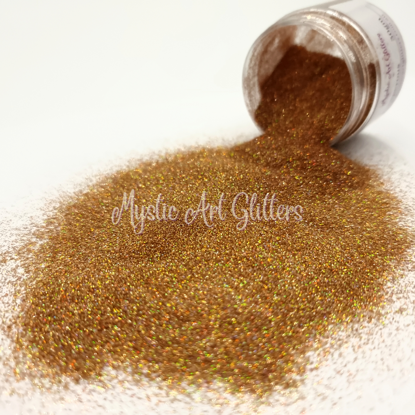 Golden copper glitter