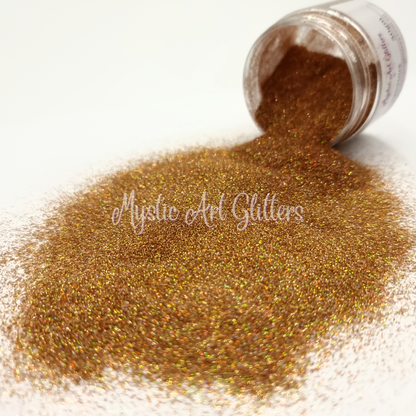 Golden copper glitter