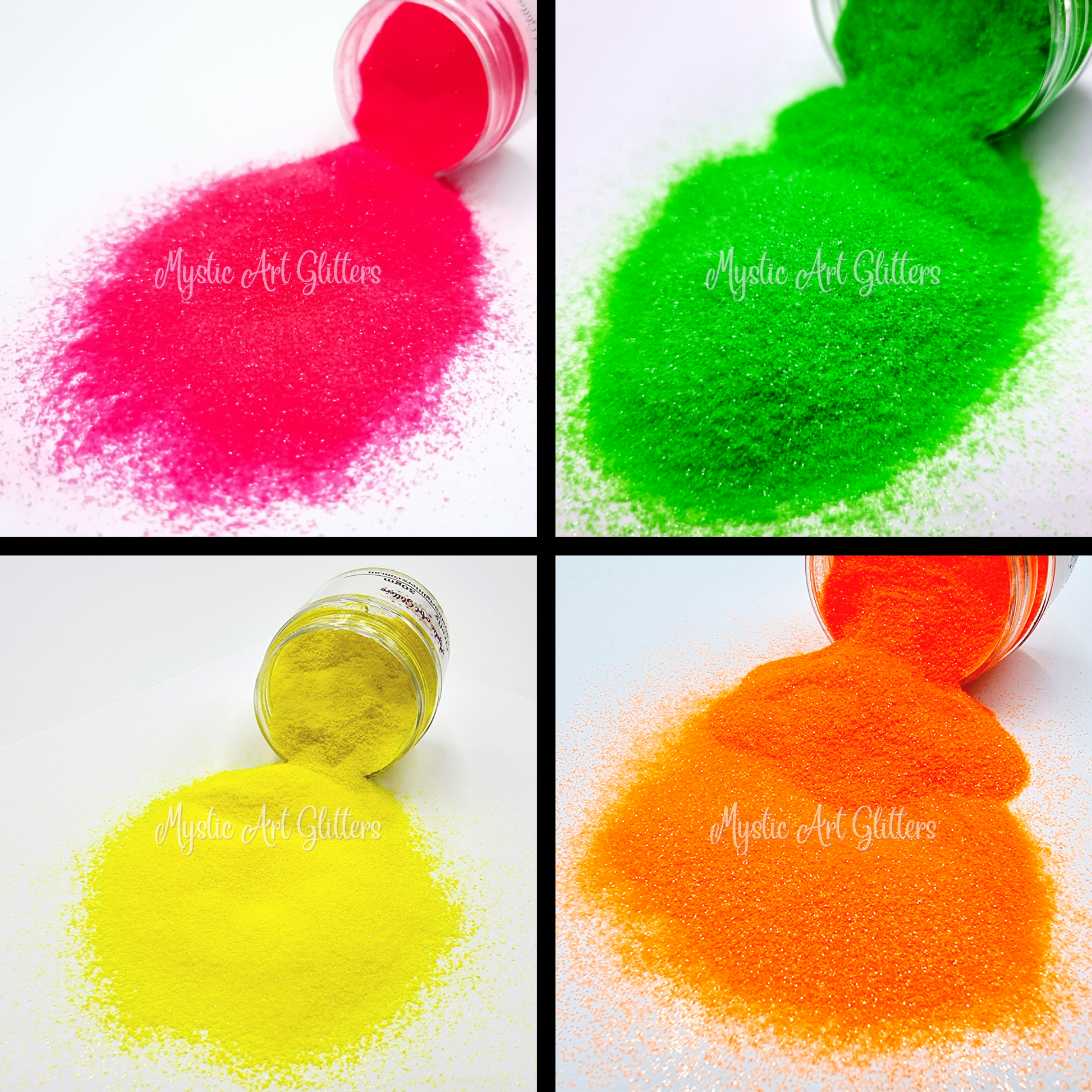 Sparkly Fluorescent Ultra Fine Glitter Bundle