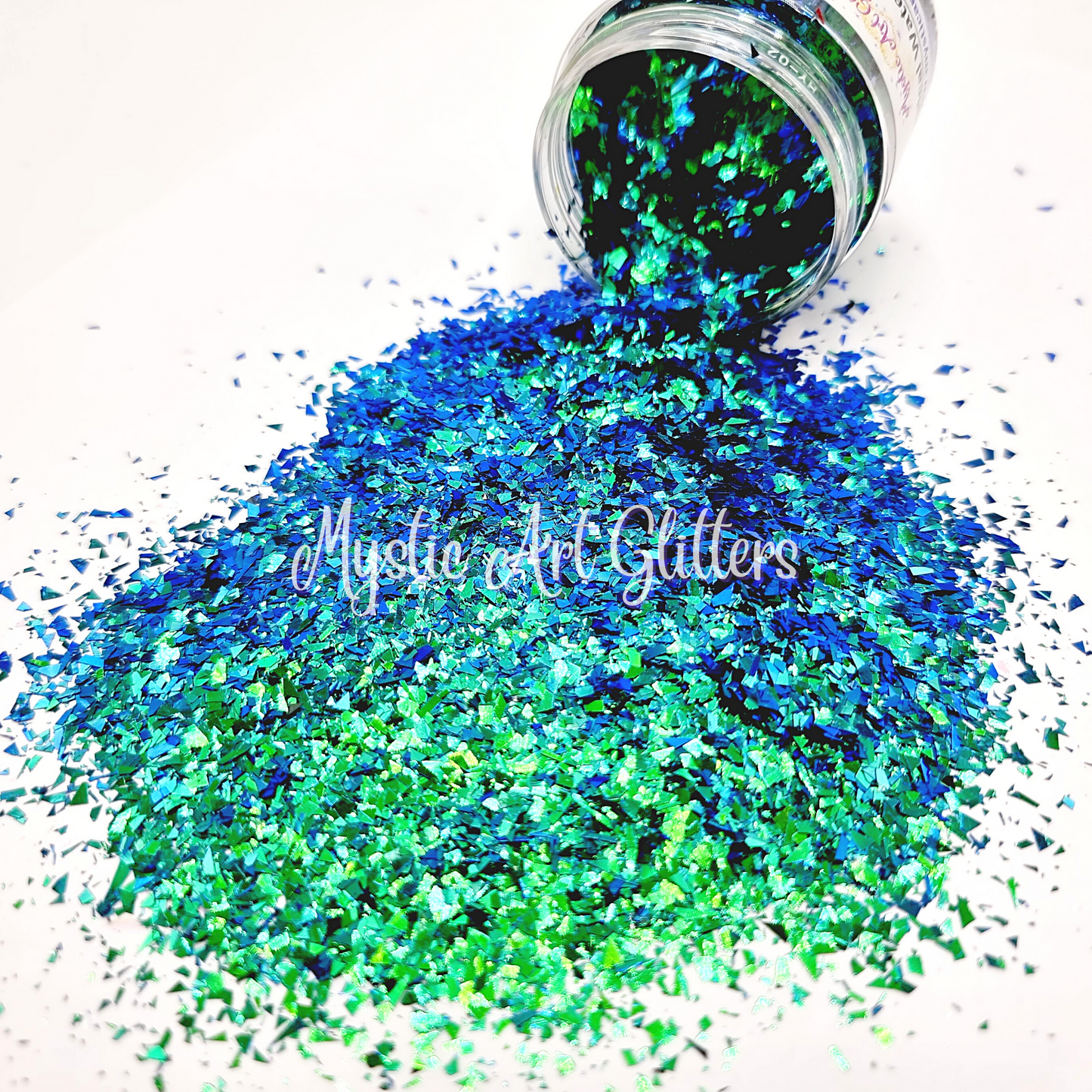 Colour changing flake glitter Tropical Water