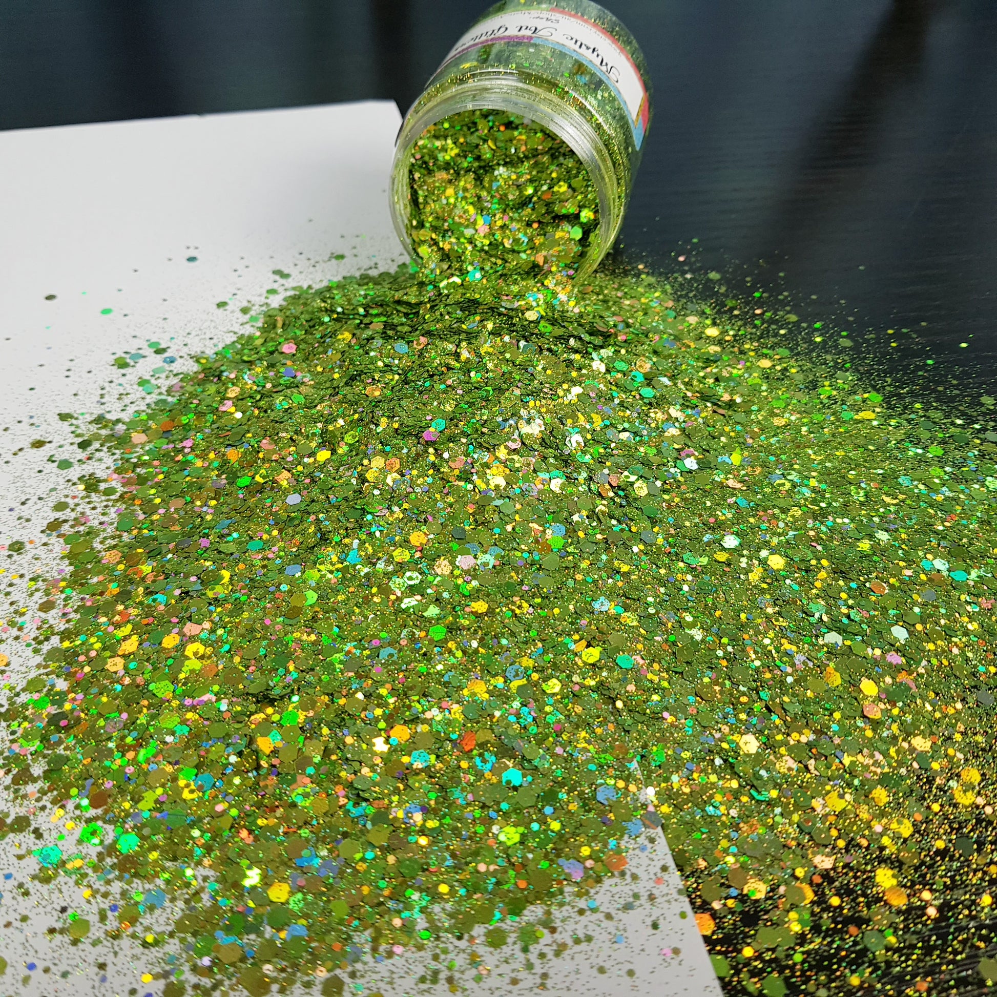 Green Jeremiah Glitter Mix Mystic Art Glitters