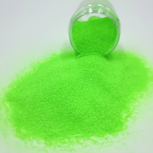 Lime Splice Fluro green matte glitter