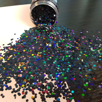 Black Opal Large Holographic Glitter