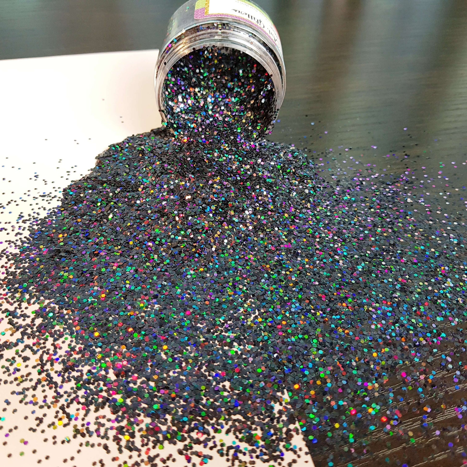 Black Opal Holographic Glitter – Mystic Art Glitters