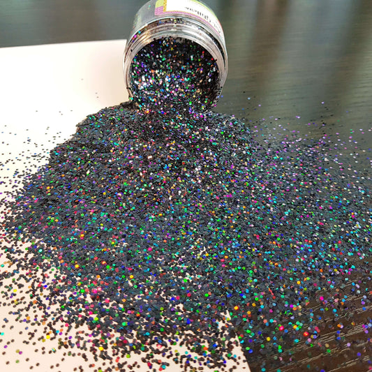 Black Opal Medium Holographic Glitter