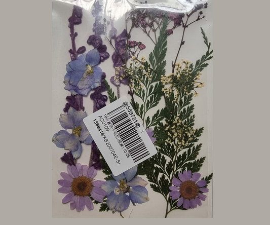Dried Pressed Flowers - Purple - Mystic Art Glitters