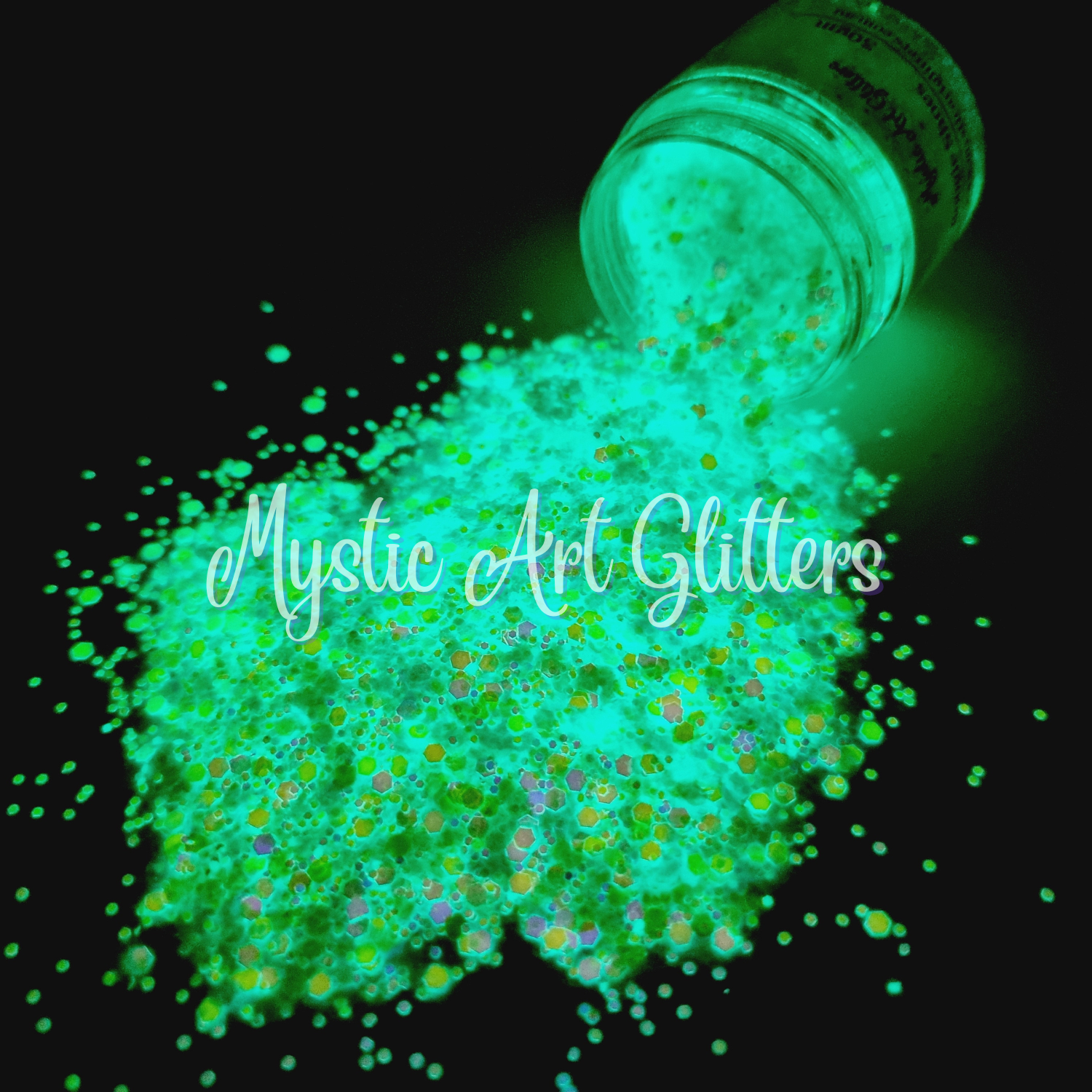 Glow In The Dark - Boogie Shoes - Mystic Art Glitters