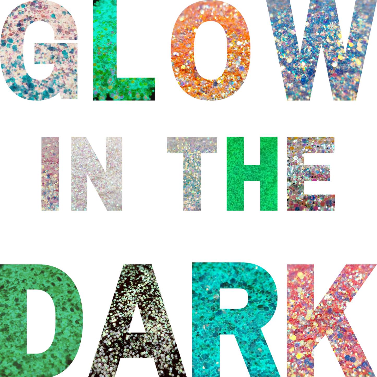 Glow In The Dark Glitter Bundle - Mystic Art Glitters