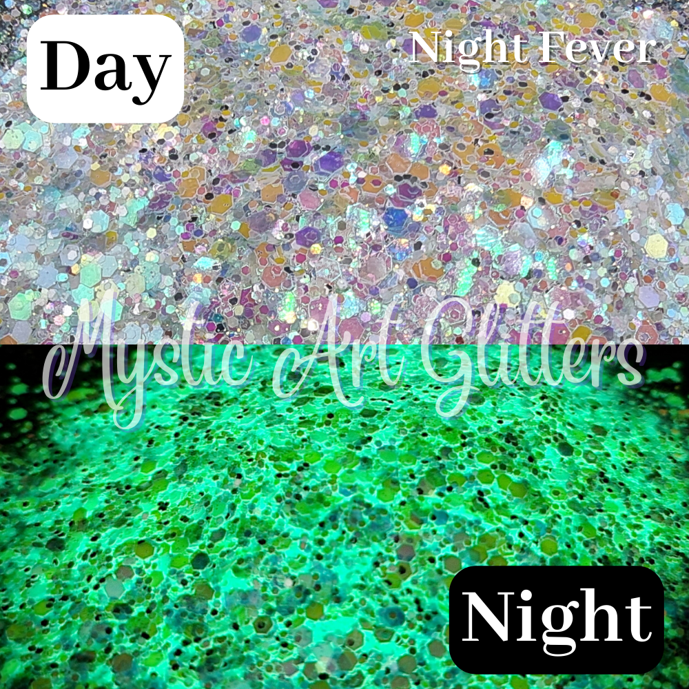 Glow In The Dark Glitter Bundle - Mystic Art Glitters