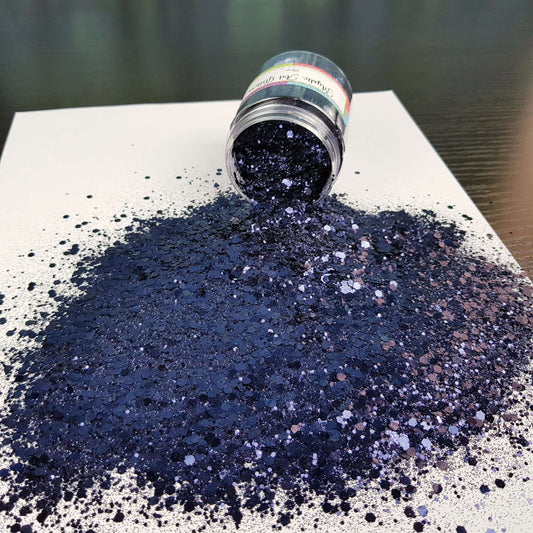 Midnight Blue Dark blue glitter