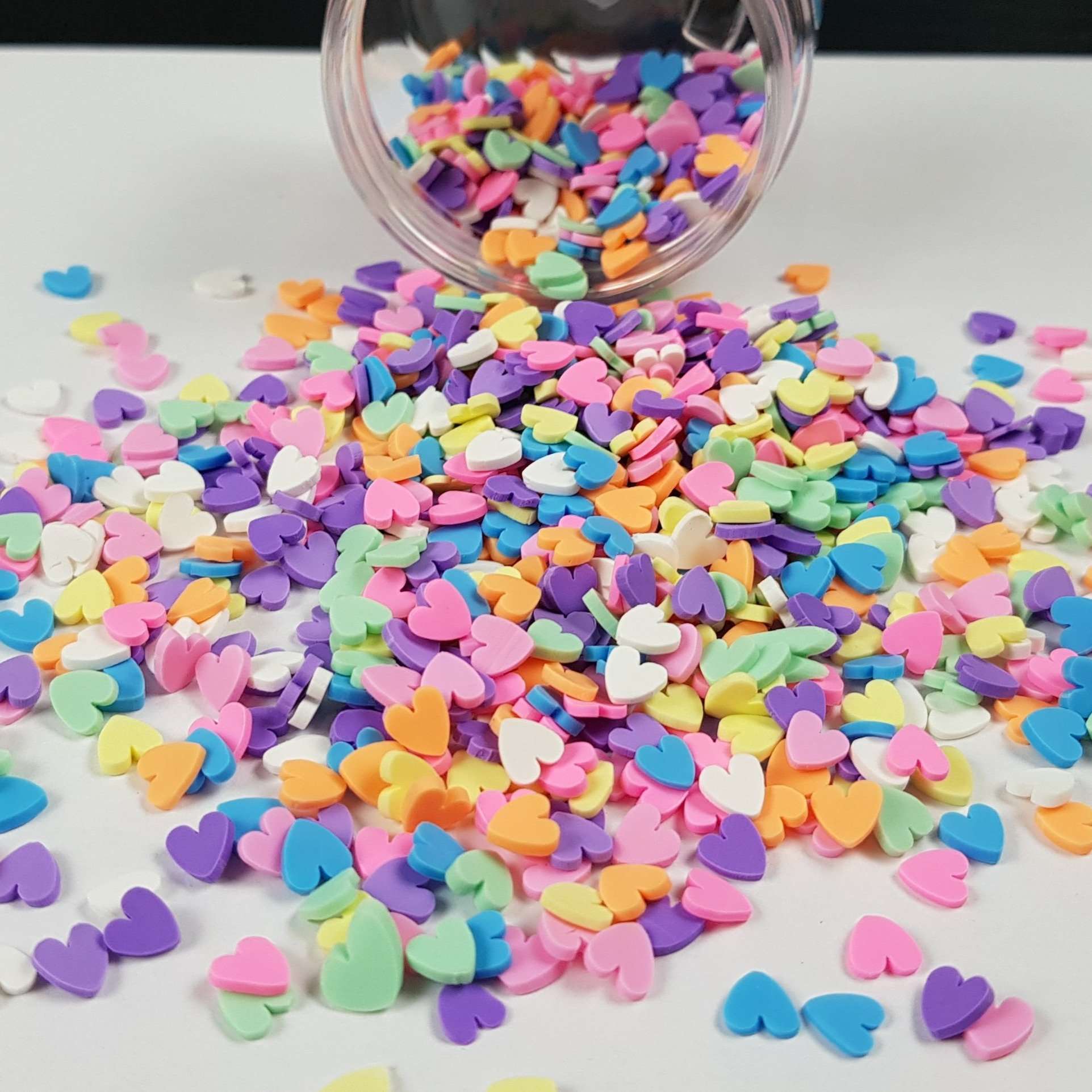 Polymer Clay Hearts - Mystic Art Glitters