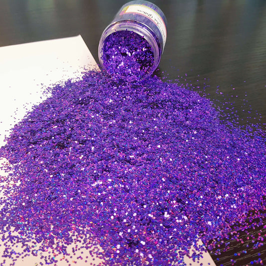 Rain On Me Purple holographic glitter