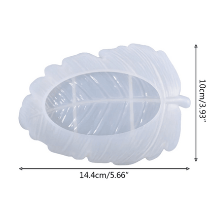 Silicone Leaf Dish Mould - Mystic Art Glitters