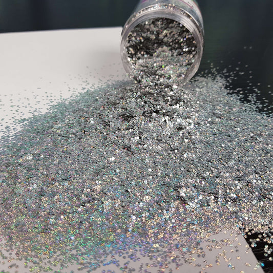 Silver Star holographic glitter